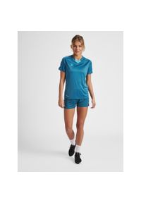 Koszulka sportowa z krótkim rękawem damska Hummel Core XK Poly Jersey S/S Woman. Kolor: niebieski. Materiał: jersey. Długość rękawa: krótki rękaw. Długość: krótkie