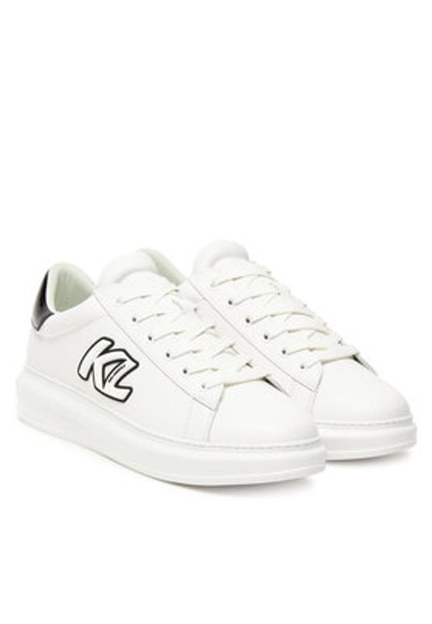 Karl Lagerfeld - KARL LAGERFELD Sneakersy KL52535A Biały. Kolor: biały. Materiał: skóra