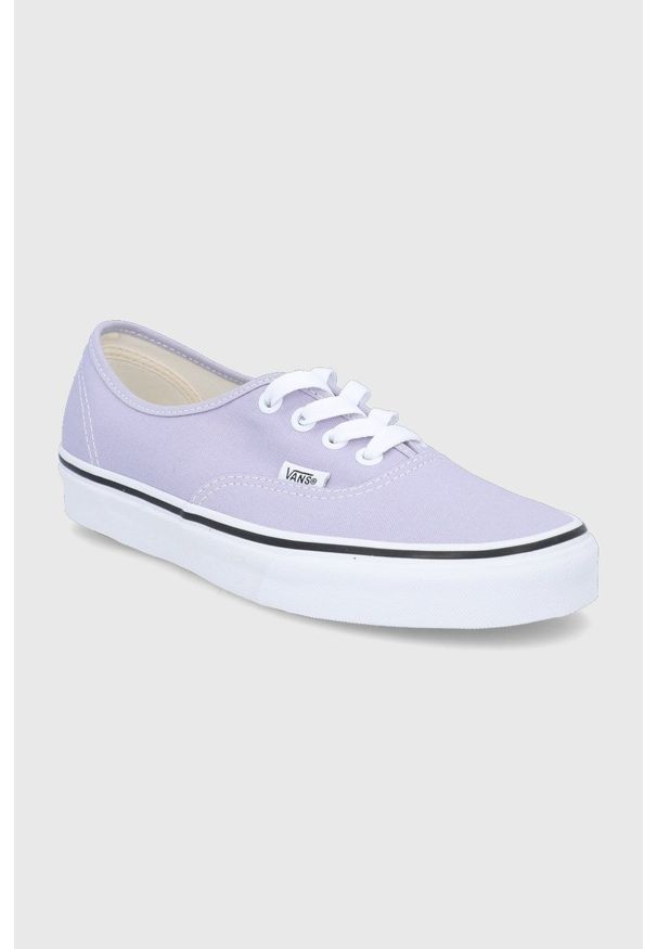 Vans tenisówki UA Authentic damskie kolor fioletowy. Nosek buta: okrągły. Zapięcie: sznurówki. Kolor: fioletowy. Szerokość cholewki: normalna