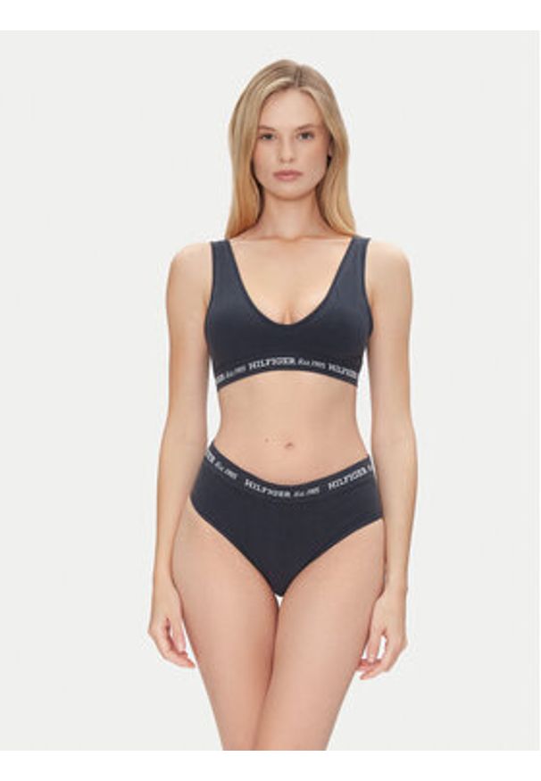 TOMMY HILFIGER - Tommy Hilfiger Figi klasyczne z wysokim stanem UW0UW05724 Granatowy. Stan: podwyższony. Kolor: niebieski. Materiał: bawełna