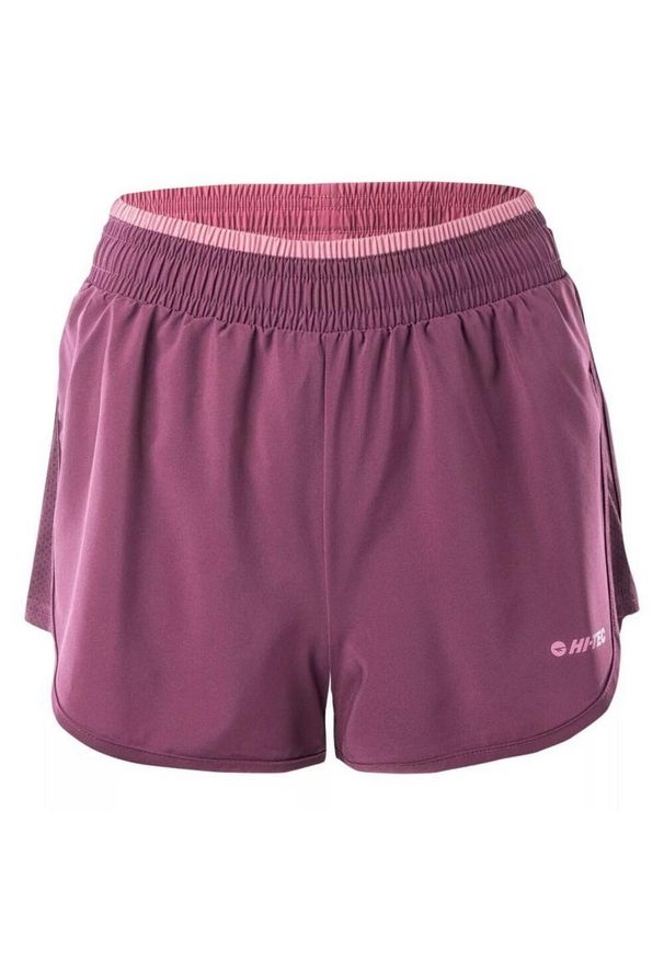 Hi-tec - Shorty Damskie Trening Laria. Kolor: fioletowy, różowy, wielokolorowy. Sport: fitness