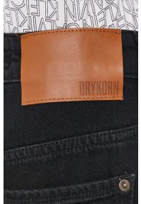 Drykorn Spodnie Alive damskie kolor czarny proste high waist. Stan: podwyższony. Kolor: czarny. Materiał: dzianina #3