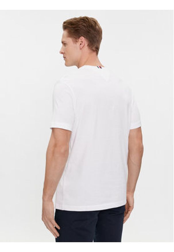 TOMMY HILFIGER - Tommy Hilfiger T-Shirt Script Logo Tee MW0MW33691 Biały Regular Fit. Kolor: biały. Materiał: bawełna