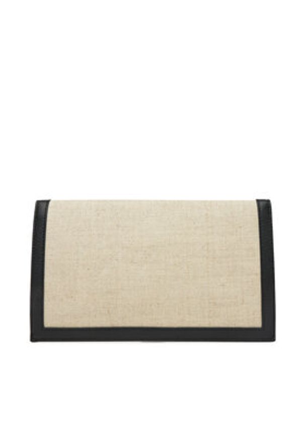 BOSS Duży Portfel Damski Alyce Flat Pouch CV 50542077 Beżowy. Kolor: beżowy. Materiał: materiał