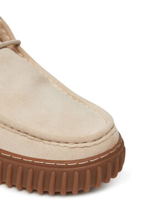 Clarks Półbuty Torhill Low 26180906 Écru. Materiał: skóra