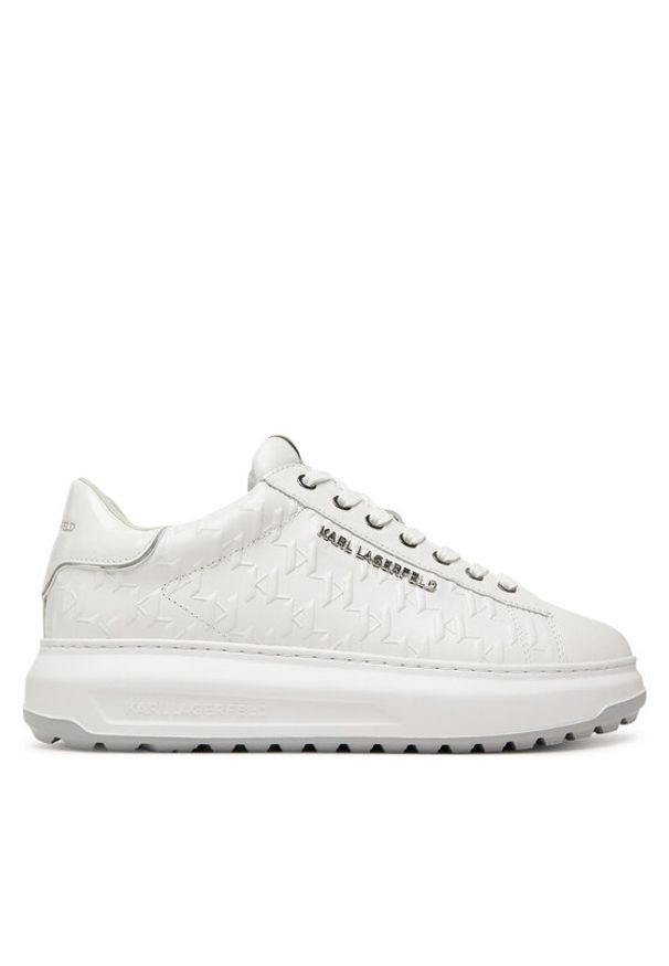 Karl Lagerfeld - KARL LAGERFELD Sneakersy KL57549 Biały. Kolor: biały. Materiał: skóra