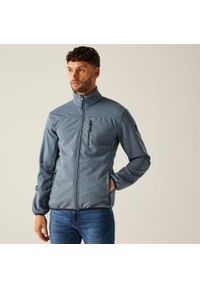 Regatta - Męska kurtka softshell Romain. Kolor: biały. Materiał: softshell. Sport: turystyka piesza #1