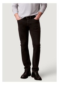 Calvin Klein Jeans Jeansy SLIM CK ESSENTIAL BL Czarny Slim Fit. Kolor: czarny #1