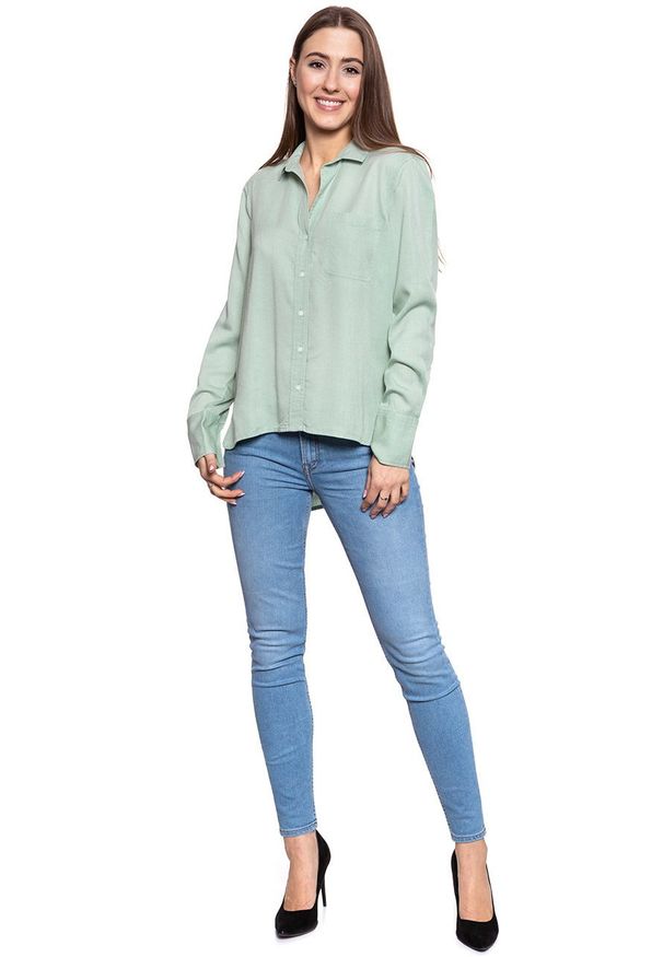 Mustang - KOSZULA DAMSKA MUSTANG Elisa Solid Lyocell 1009960 6180. Materiał: lyocell