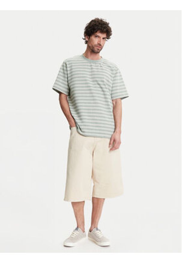 Selected Homme T-Shirt 16097659 Zielony Regular Fit. Kolor: zielony. Materiał: bawełna