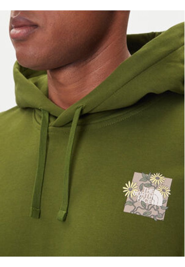 The North Face Bluza Connect NF0A8E40 Zielony Relaxed Fit. Kolor: zielony. Materiał: bawełna