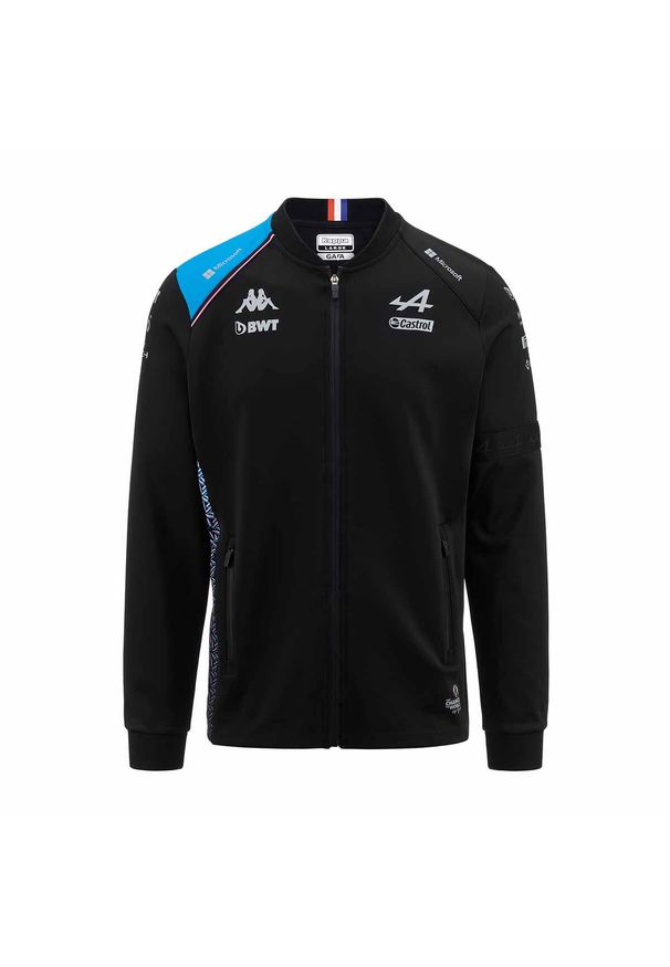 Kappa - Dziecięca bluza dresowa Alpine F1 Atriso 2023. Kolor: wielokolorowy, niebieski, czarny. Materiał: dresówka