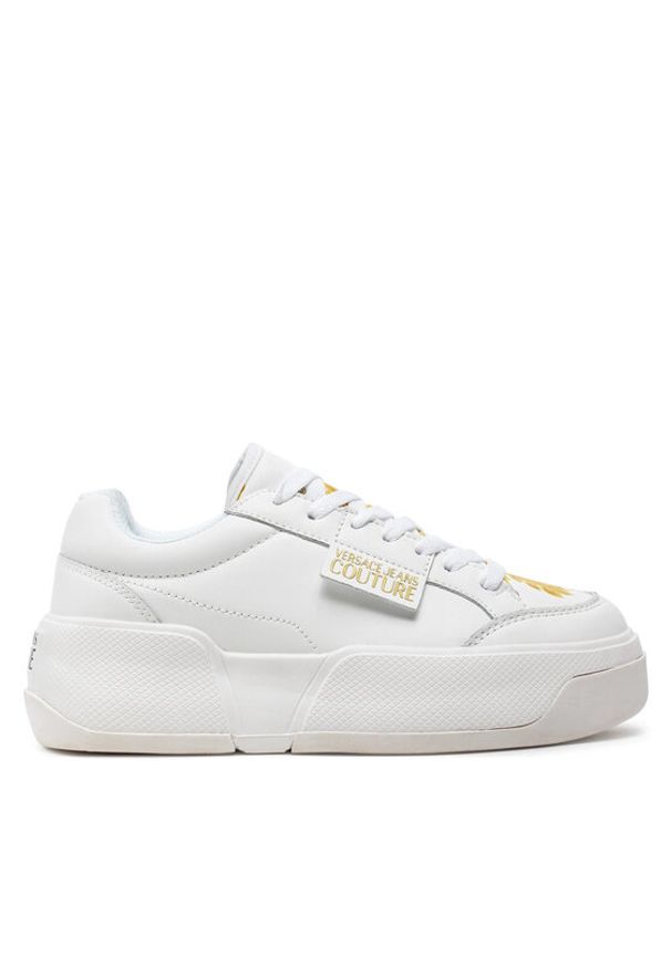 Versace Jeans Couture Sneakersy Ravewing 77VA3ST2 Biały. Kolor: biały. Materiał: skóra