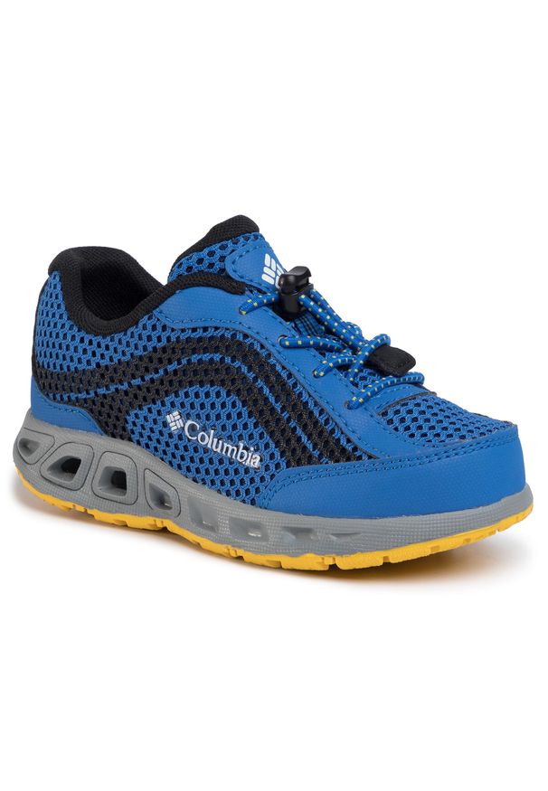 columbia - Trekkingi Columbia Childrens Drainmaker Iv BC1091 Stormy Blue/Deep Yellow 426. Kolor: niebieski. Materiał: materiał