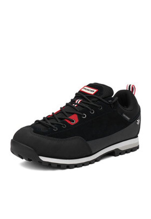 Hunter Sneakersy CEO-H8-197 Czarny. Kolor: czarny. Materiał: zamsz, skóra