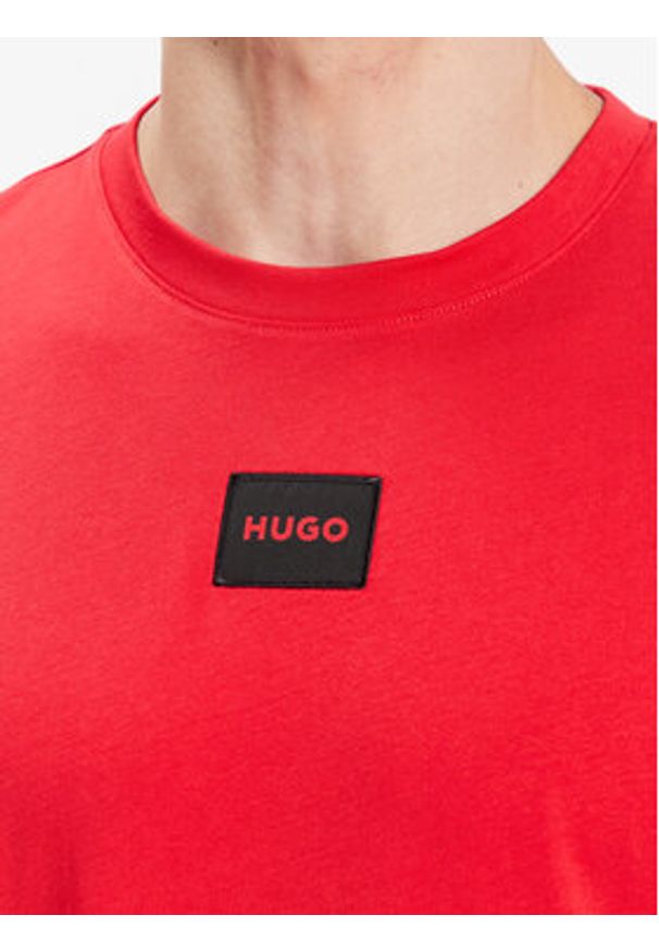 Hugo T-Shirt Diragolino212 50447978 Czerwony Regular Fit. Kolor: czerwony. Materiał: bawełna