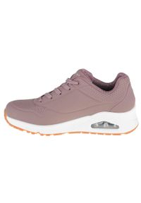 skechers - Buty do chodzenia damskie, Skechers Uno-Stand on Air. Zapięcie: sznurówki. Kolor: różowy. Materiał: syntetyk, materiał. Szerokość cholewki: normalna. Model: Skechers Sport. Sport: turystyka piesza