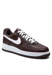 Nike Sneakersy Air Fore 1 Low Retro Qs FD7039 200 Brązowy. Kolor: brązowy. Materiał: skóra