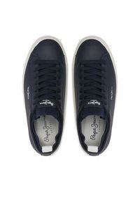 Pepe Jeans Sneakersy Yogi Sock PMS30928 Granatowy. Kolor: niebieski. Materiał: skóra