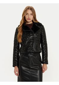 Marciano Guess Kurtka z imitacji skóry Camille 4BGL31 7204A Czarny Regular Fit. Kolor: czarny. Materiał: skóra #1