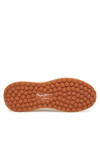 Pepe Jeans Sneakersy PLS60014 Beżowy. Kolor: beżowy. Materiał: skóra #5