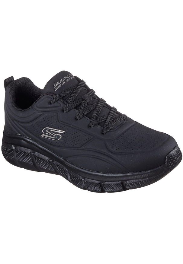 skechers - Adidasy Skechers Bobs B Flex - Arctic Edge, Mężczyźni. Kolor: czarny. Materiał: materiał. Sport: fitness