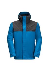 Kurtka w góry męska Jack Wolfskin 11149411361. Typ kołnierza: kaptur. Kolor: niebieski. Materiał: syntetyk. Sport: wspinaczka