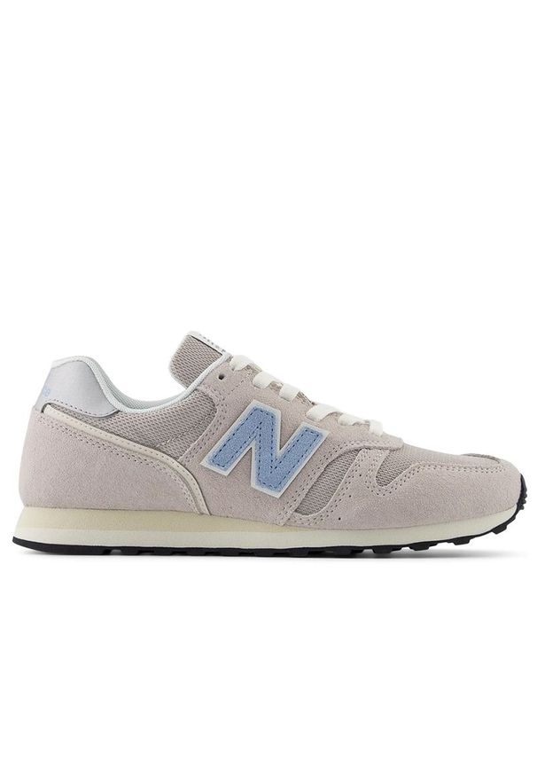 Buty New Balance WL373BL2 - beżowe. Okazja: na co dzień. Kolor: beżowy. Materiał: syntetyk, materiał, skóra, guma, zamsz. Szerokość cholewki: normalna. Model: New Balance 373