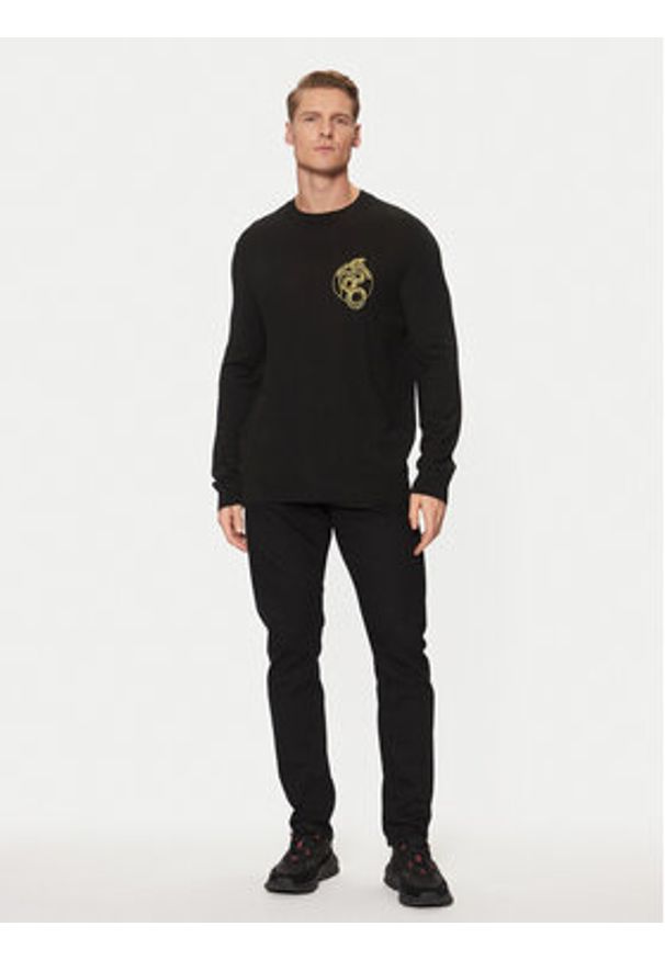 Armani Exchange Sweter XM000188 AF11982 UC001 Czarny Regular Fit. Kolor: czarny. Materiał: wełna, syntetyk