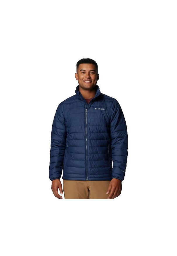 columbia - Kurtka COLUMBIA POWDER LITE II JACKET Niebieski. Kolor: niebieski. Materiał: syntetyk. Sport: turystyka piesza
