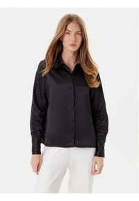 Vero Moda Koszula Merle 10334598 Czarny Regular Fit. Kolor: czarny. Materiał: satyna, syntetyk #1