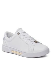 TOMMY HILFIGER - Tommy Hilfiger Sneakersy Golden Hw Court Sneaker FW0FW07702 Biały. Kolor: biały #6