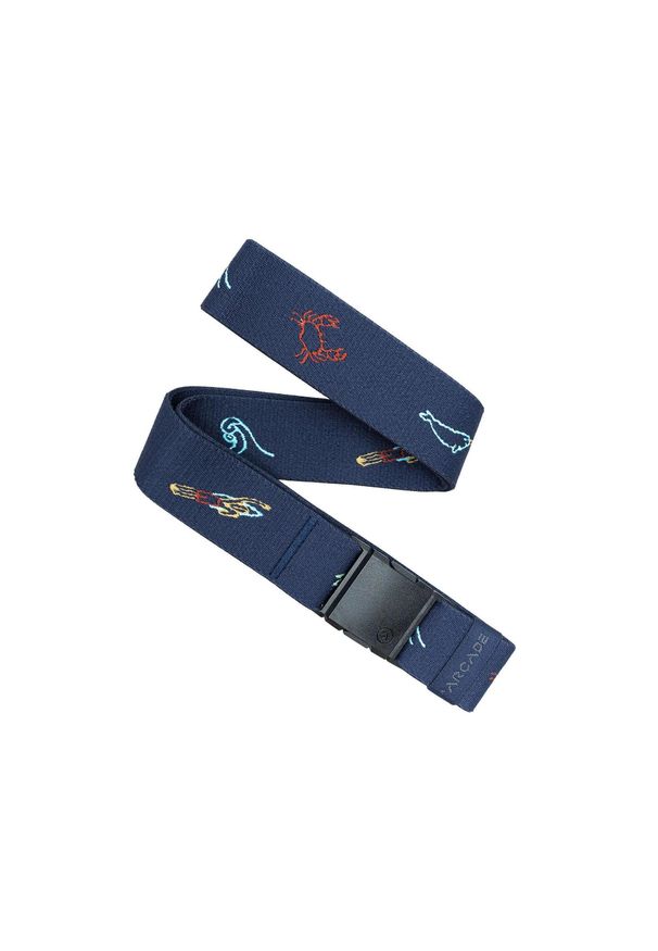 ARCADE - Pasek do spodni Arcade Save the Waves - navy. Kolor: niebieski. Sport: turystyka piesza