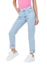 7 FOR ALL MANKIND Jasne jeansy damskie Relaxed Skinny. Kolor: niebieski #2