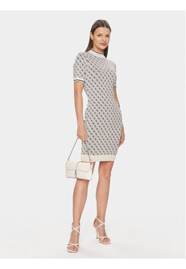 Guess Sukienka codzienna W3YK39 Z37K0 Écru Bodycon Fit. Okazja: na co dzień. Materiał: wiskoza. Typ sukienki: proste, bodycon. Styl: casual