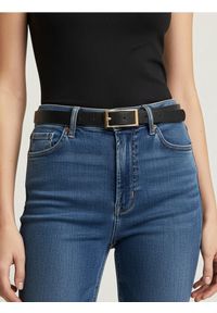 Sinsay - Pasek regulowany ze złotą klamrą 2 pack - wielobarwny. Kolor: złoty #1