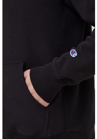 Champion bluza męska kolor czarny z kapturem melanżowa. Typ kołnierza: kaptur. Kolor: czarny. Długość rękawa: długi rękaw. Długość: długie. Wzór: melanż #4