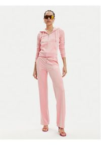 Juicy Couture Bluza Robertson JCAP176 Różowy Slim Fit. Kolor: różowy. Materiał: syntetyk #4