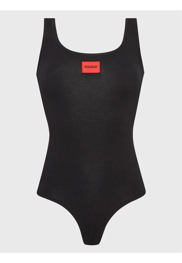 Hugo Body Red Label 50486017 Czarny Slim Fit. Kolor: czarny. Materiał: bawełna