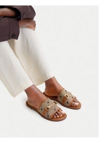 Beverly Hills Polo Club Klapki EO-HY6692-2 Brązowy. Kolor: brązowy. Materiał: materiał #9