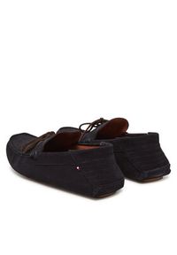 TOMMY HILFIGER - Tommy Hilfiger Mokasyny Hilfiger Folded Suede Driver FM0FM05385 Granatowy. Kolor: niebieski. Materiał: zamsz, skóra #5