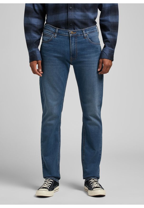 Lee - LEE DAREN ZIP FLY MĘSKIE SPODNIE JEANSOWE MID WORN TINTED L707SQBG 112320167