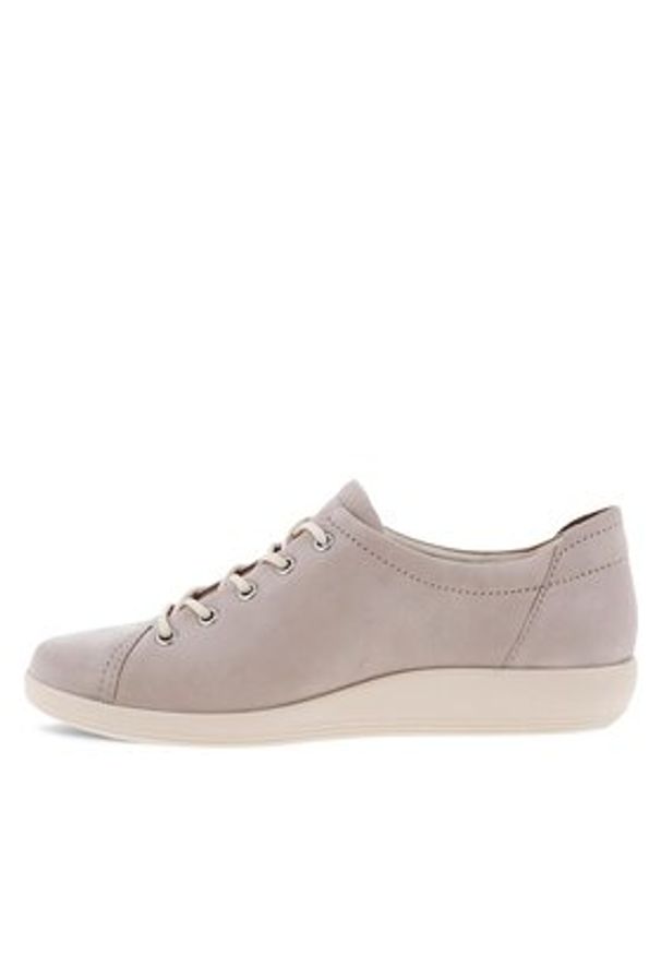 ecco - ECCO Sneakersy SOFT 2.0 20650302386 Szary. Kolor: szary. Materiał: skóra