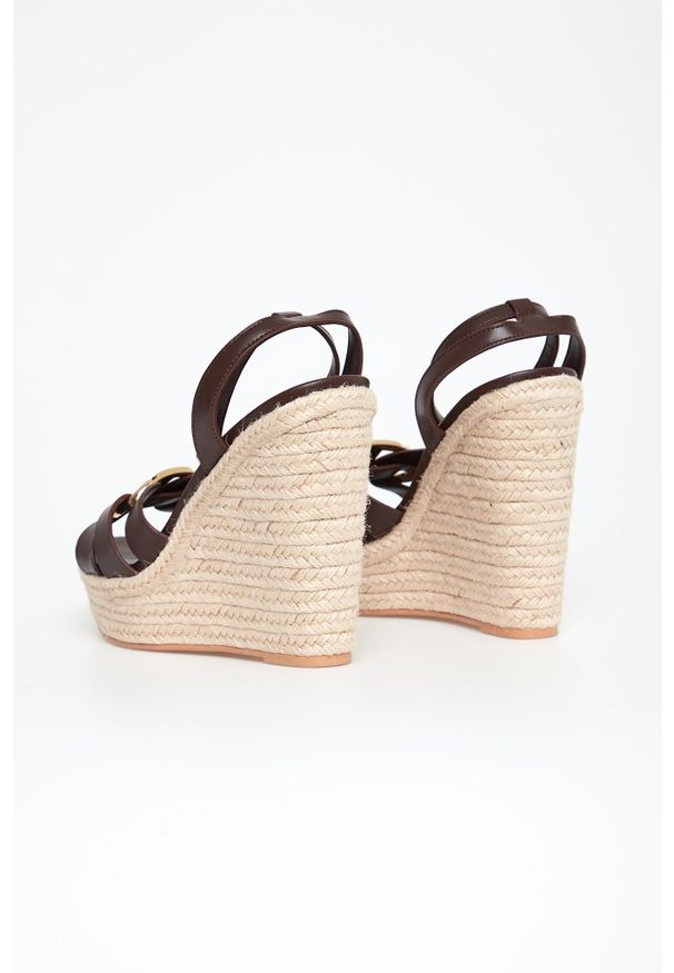 Twinset Milano - Koturny skórzane TWINSET. Materiał: skóra. Obcas: na koturnie