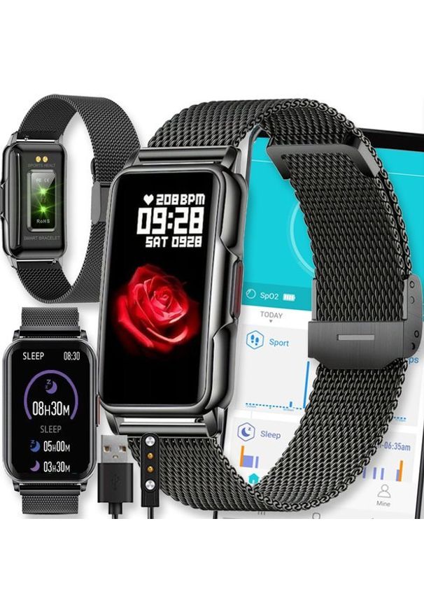 Smartwatch Active Band SMARTWATCH SMARTBAND ZEGAREK BRANSOLETKA PULS SEN CIŚNIENIE SATURACJA PRO WATCH H80. Rodzaj zegarka: smartwatch