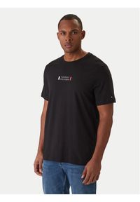 TOMMY HILFIGER - Tommy Hilfiger T-Shirt Brand Love MW0MW41453 Czarny Regular Fit. Kolor: czarny. Materiał: bawełna #1