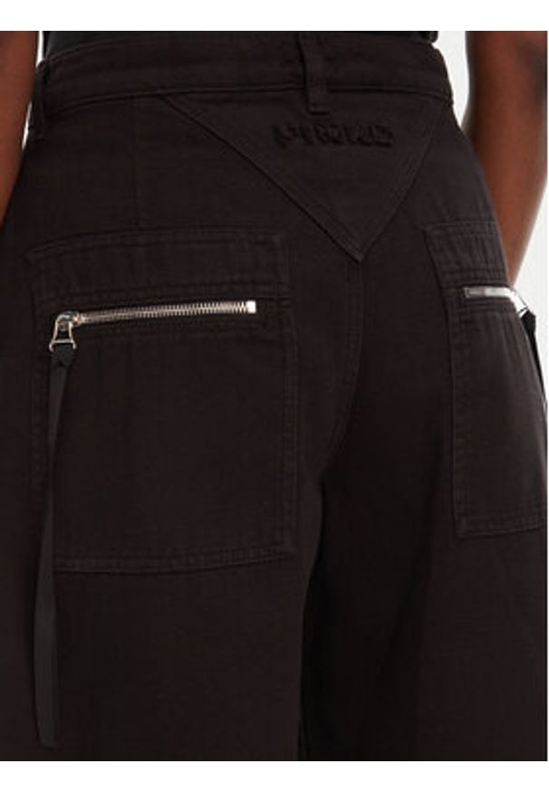 Pinko - PINKO Bermudy Pascal 105245 A2M8 Czarny Relaxed Fit. Kolor: czarny. Materiał: bawełna