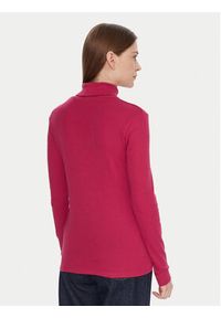 United Colors of Benetton - United Colors Of Benetton Golf 3GA2E2224 Różowy Slim Fit. Typ kołnierza: golf. Kolor: różowy. Materiał: bawełna #3