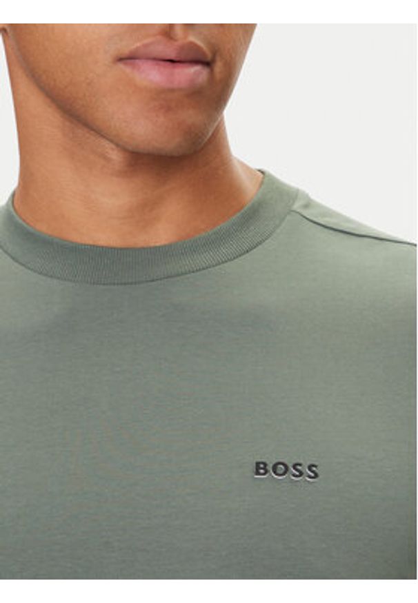 BOSS T-Shirt 50506373 Zielony Regular Fit. Kolor: zielony. Materiał: bawełna