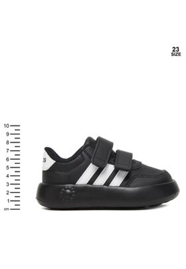 Adidas - adidas Sneakersy Breaknet 3.0 JS3679 Czarny. Kolor: czarny. Materiał: skóra